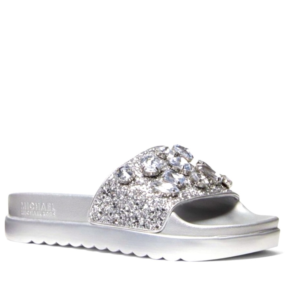 Michael Kors Jewel Tyra slides size 9